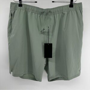Bad Birdie Washed Sage Active Shorts - Sage Green